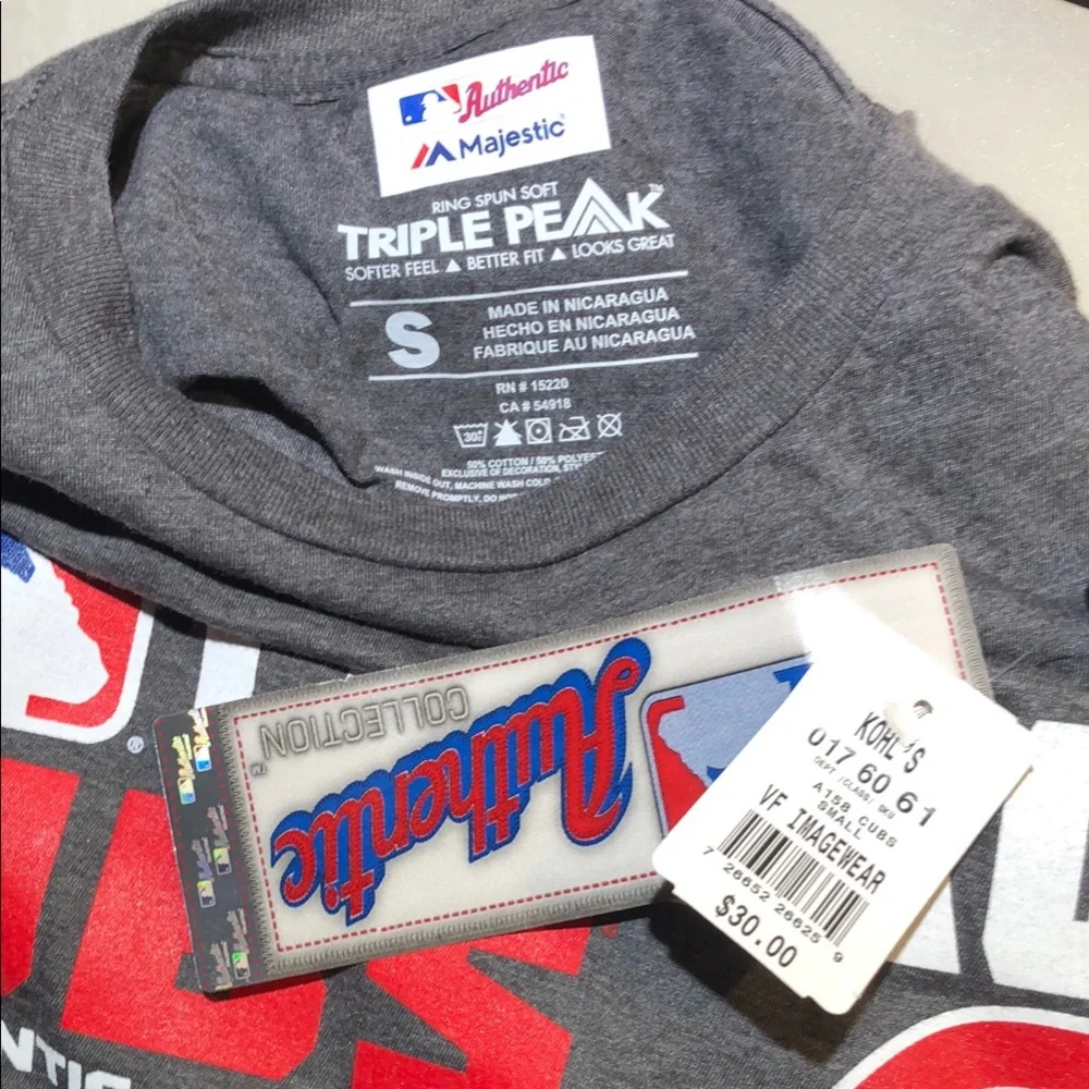 Majestic Chicago Cubs Gray T-Shirt - Picture 4 of 4